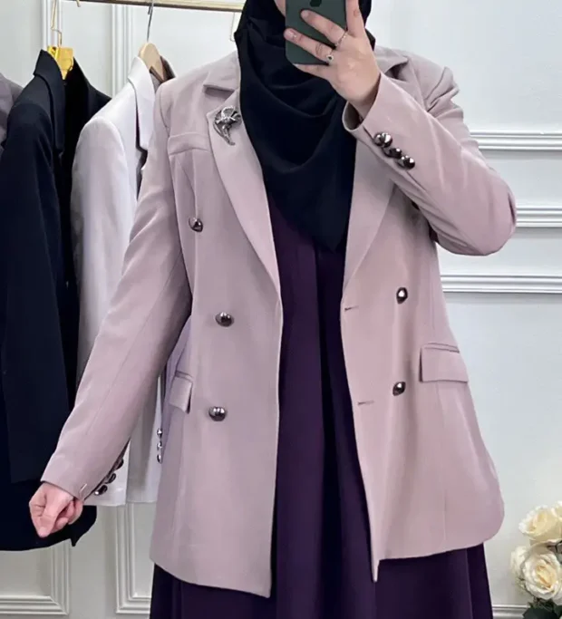 ⁦Blazer croisé الفاخر 2025⁩ - الصورة ⁦5⁩